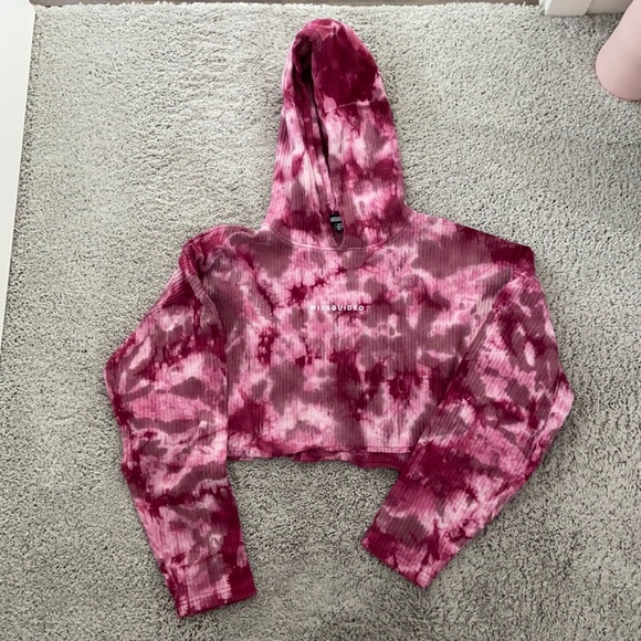Missguided Tie Dye Cropped Sweater - Picture 1 of 3